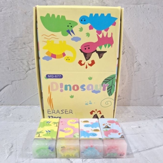 

(32/36 Pcs) Penghapus Dino/Fancy Mix