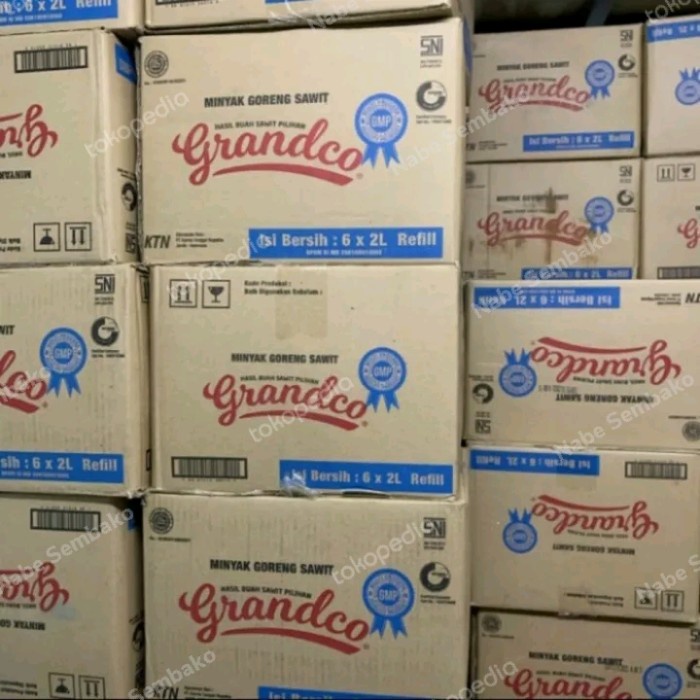 

minyak goreng grandco 2 ltr per dus