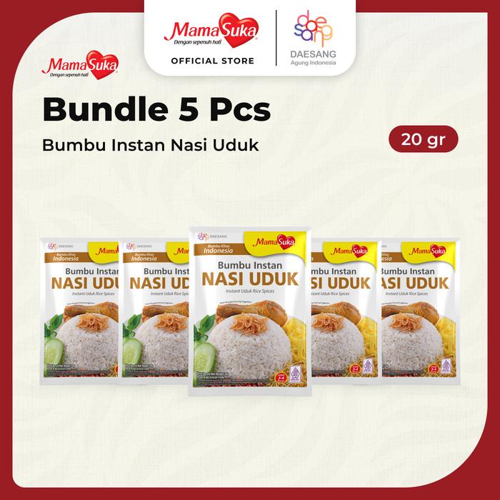 

Bundle 5 pcs - MamaSuka Bumbu Nasi Uduk 20 gr