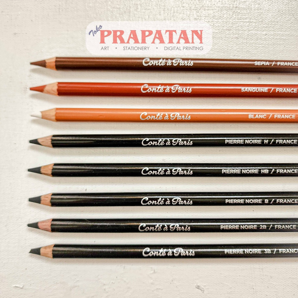 

Conte Paris Pierre Noire Charcoal Pencil Pensil Arang