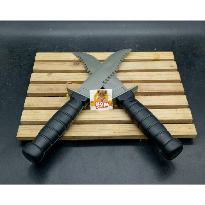 (Expert) Mainan Plastik Pisau army - Pisau Tentara Mainan isi 2pc