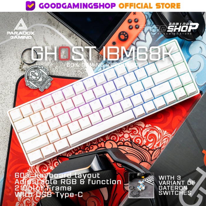 [Expert] Paradox Gaming Ghost IBM68K - Gaming Keyboard