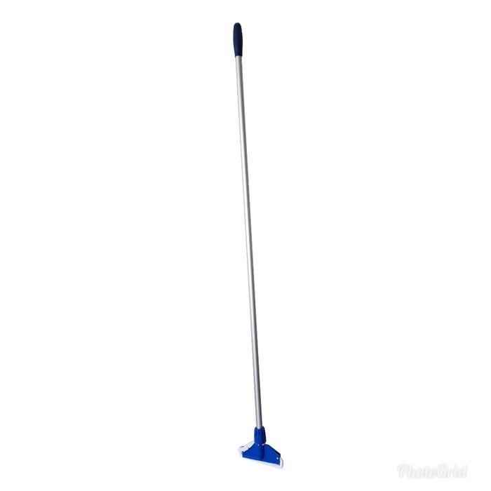 Terbaru- Stick mop aluminium (tongkat pel) + alat pel jepit