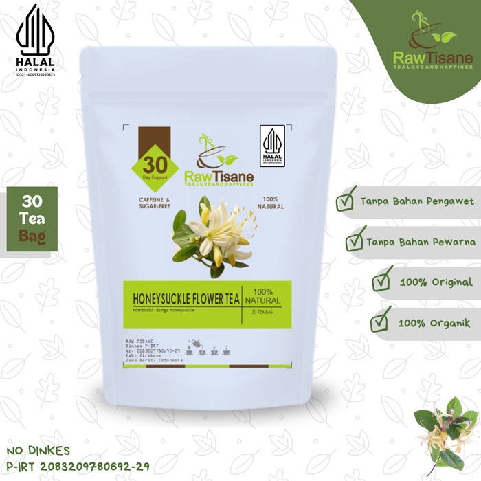 

BEST !! Honeysuckle Tea : Honeysuckle Flower Tea / Teh Bunga Honeysuckle Isi 30 Tea Bag