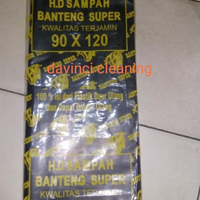 Terbaru- plastik sampah hitam banteng 90x120, plastik sampah banteng 90x120