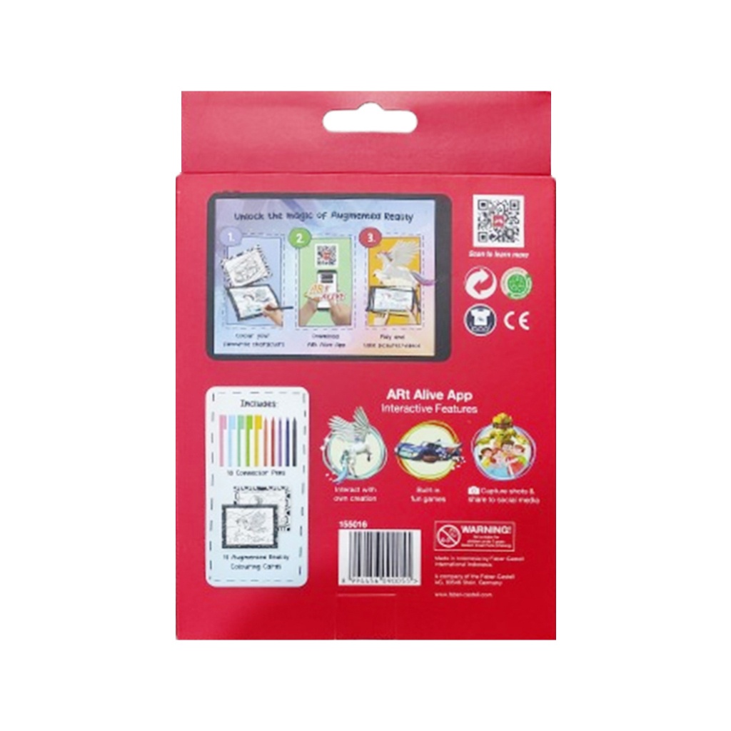 

IK! Buku Mewarnai Faber Castell / Colouring 3D Alive / Connector Pen 10 Warna