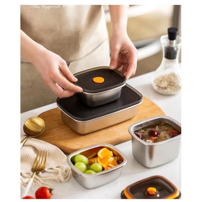 orage Box Container Food Kontainer Makanan Lunch Box Korea Kulkas