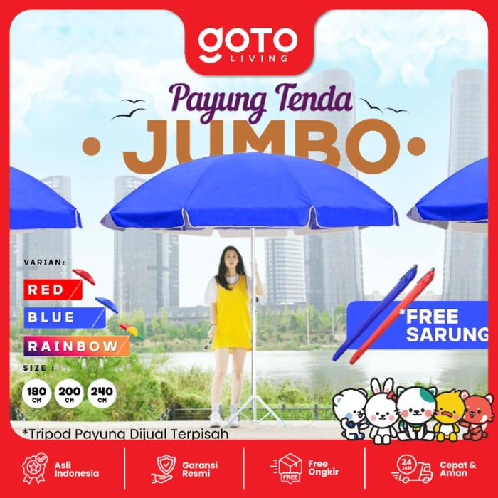 POTONGAN HARGA GOTO [COD] SUNFLOW PAYUNG TENDA JUALAN PANTAI CAFE OUTDOOR BESAR JUMBO UJK
