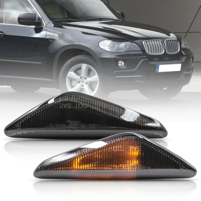 2PCS smoke Lens Amber OEM Fender Front Side Marker Light for F25 X3