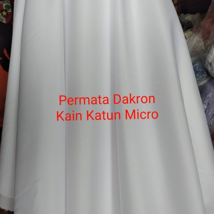 

Kain Katun Micro Polos Putih 1 meter Lebar 240 cm