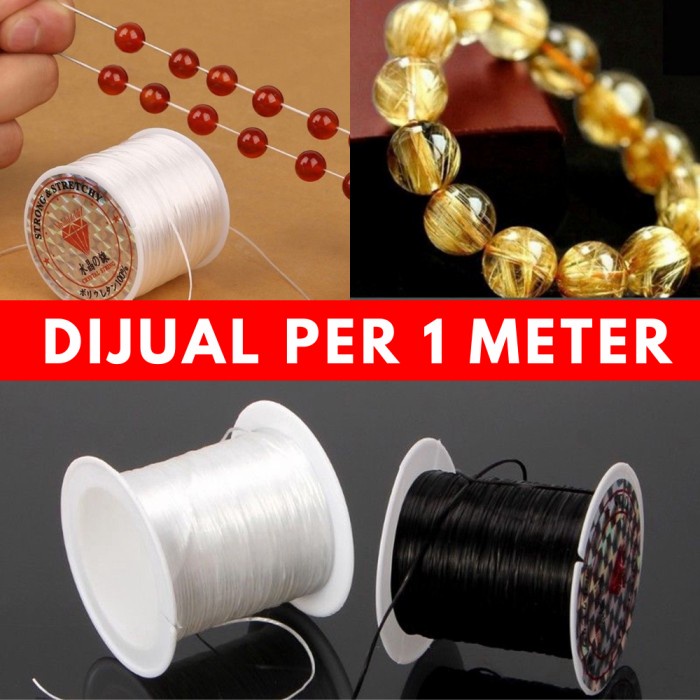 

Tali Benang Elastis Korea untuk Gelang DIY (DIJUAL PER 1 METER)
