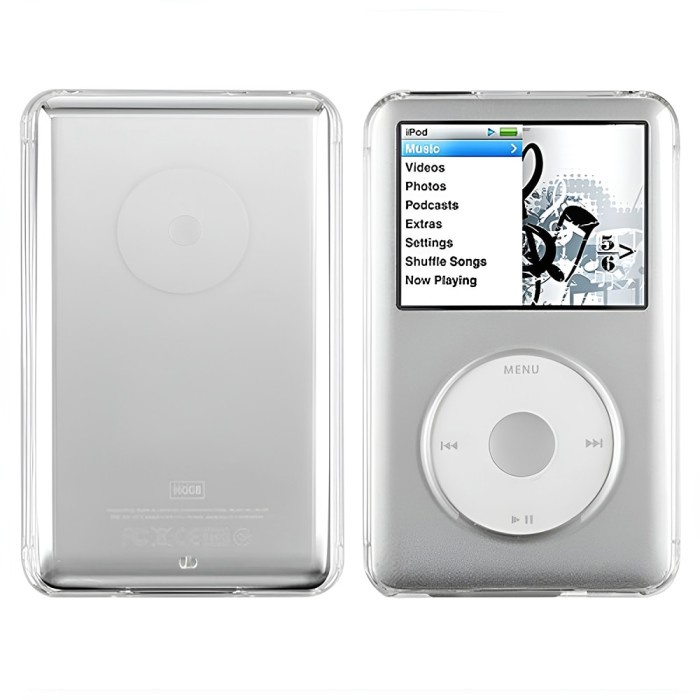 Crystal Transparent Hard Full Protection Case for iPod Classic 80GB