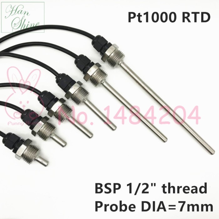 PT1000 Pt100 Temperature Sensor SUS304 Housing Platinum Resistance