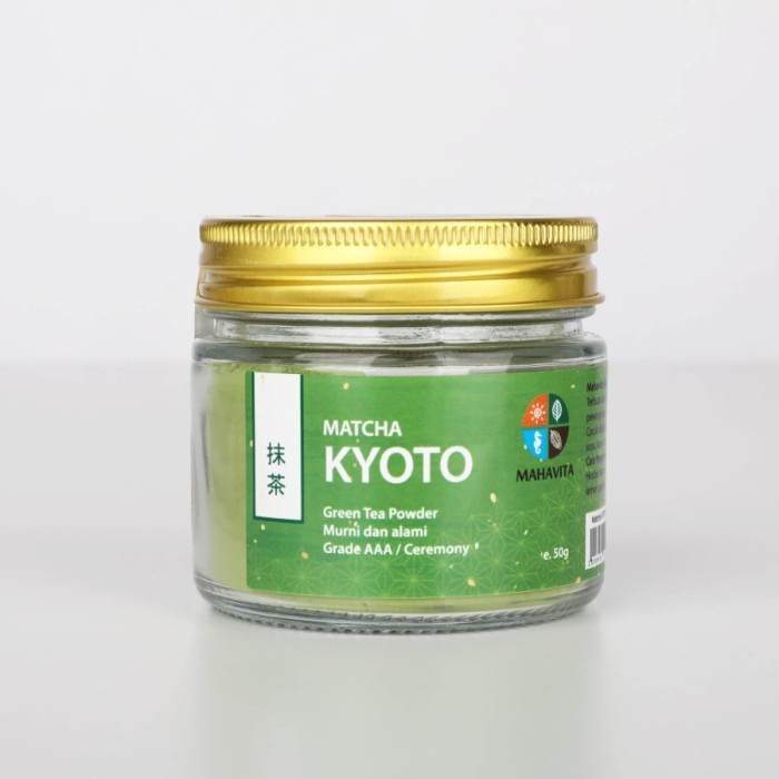 

Matcha Green Tea Powder Bubuk Teh Jepang Grade KYOTO Ceremony Mahavita