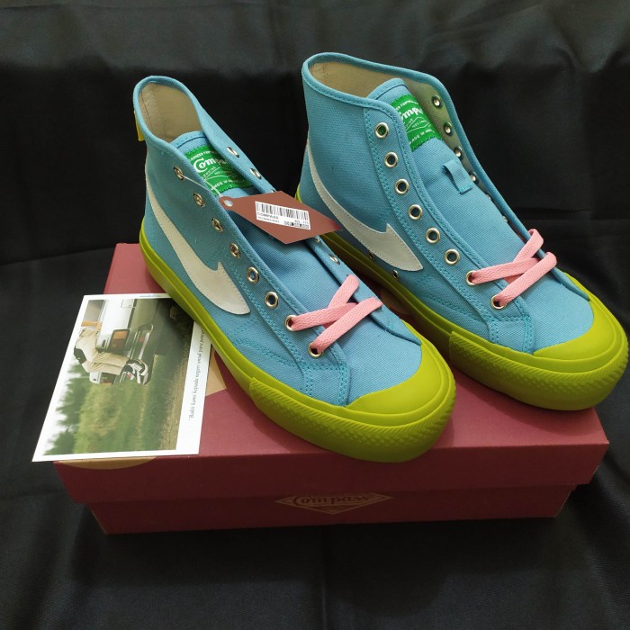 Sepatu Compass Matcha Blue High Size 40