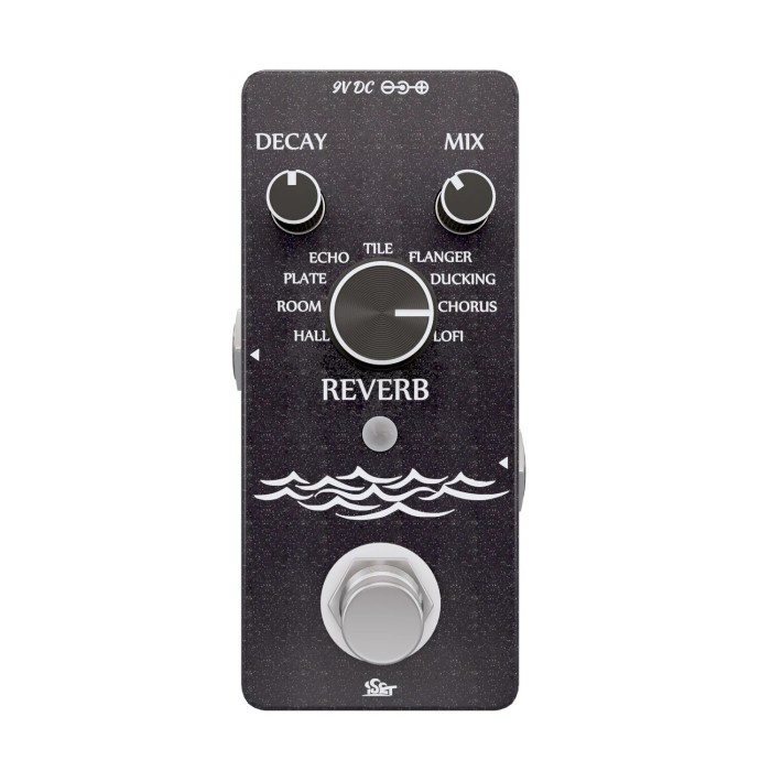 ISET PD-B Digital Reverb Effect Pedal HALL ROOM PLATE ECHO TILE