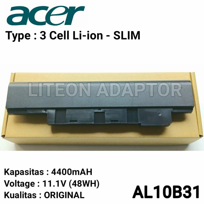 Baterai Acer Aspire One Happy Happy-Happy Aod270 D270 722 Ao722 Ori