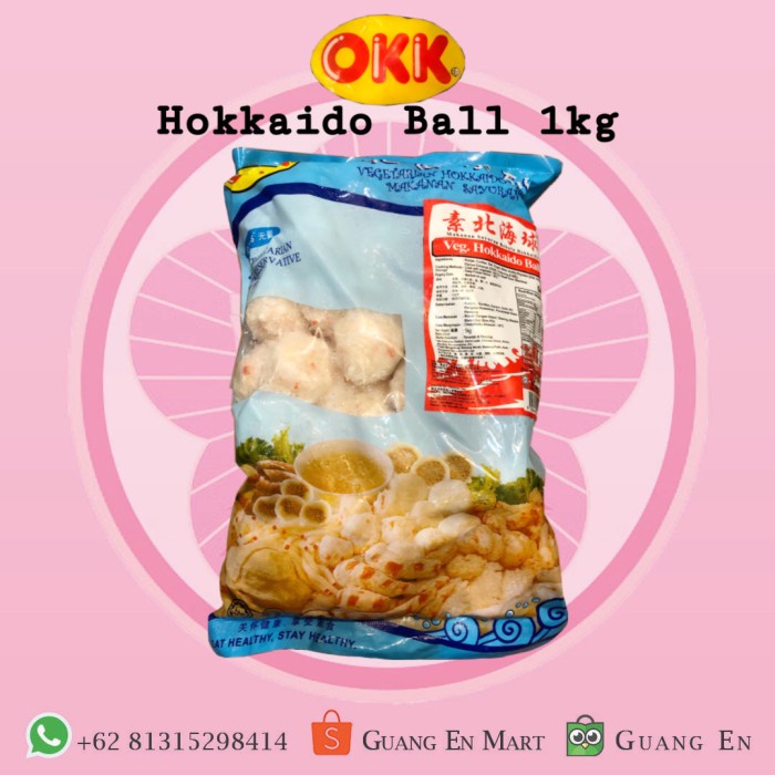 

Hokkaido Ball OKK 1kg Bakso Udang Vegan Vegetarian