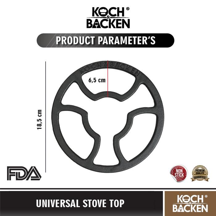 Koch&Backen Universal Stove Top Soft Bright Enamel - Alas Tatakan Nampan Dudukan Panci Wajan Kecil