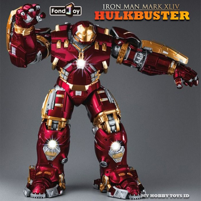 SALE ORIGINAL FIGURE HULKBUSTER BESAR LED SERIES IRON MAN MARK 4 MODEL KIT READYY