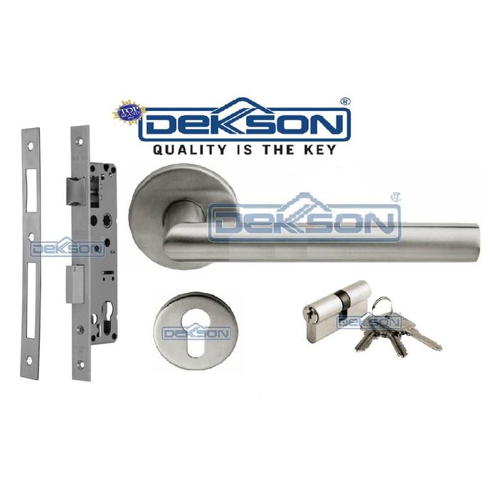 Set Kunci Pintu KAYU Dekkson 8485 Silinder Handle Kunci Dekson SNI