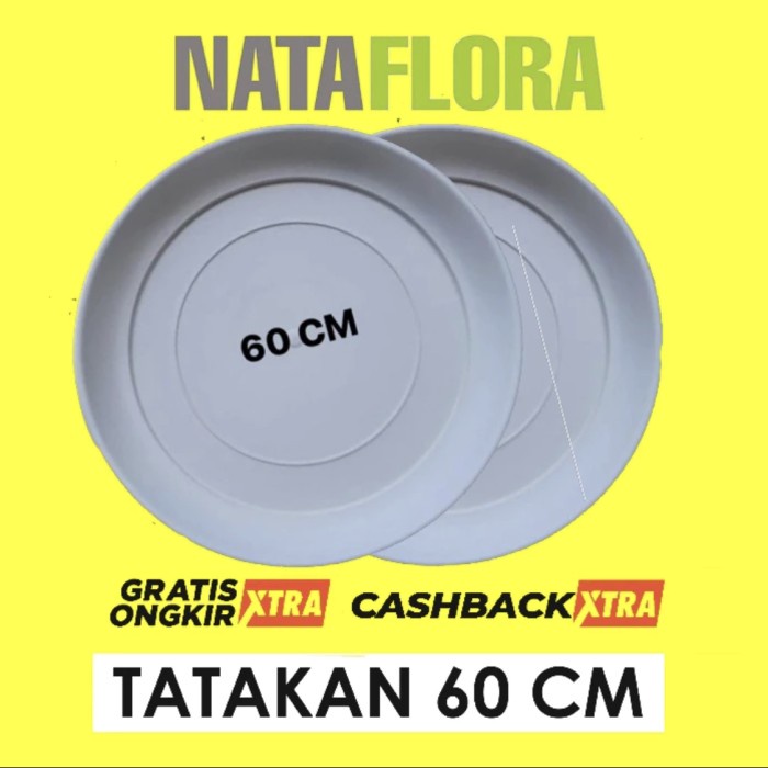 siapkirim- tatakan pot 60 cm putih untuk alas pot 60 cm putih jumbo