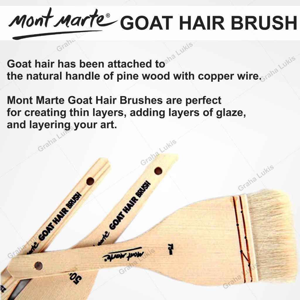 

IK! Mont Marte Goat Hair e Wood Brush