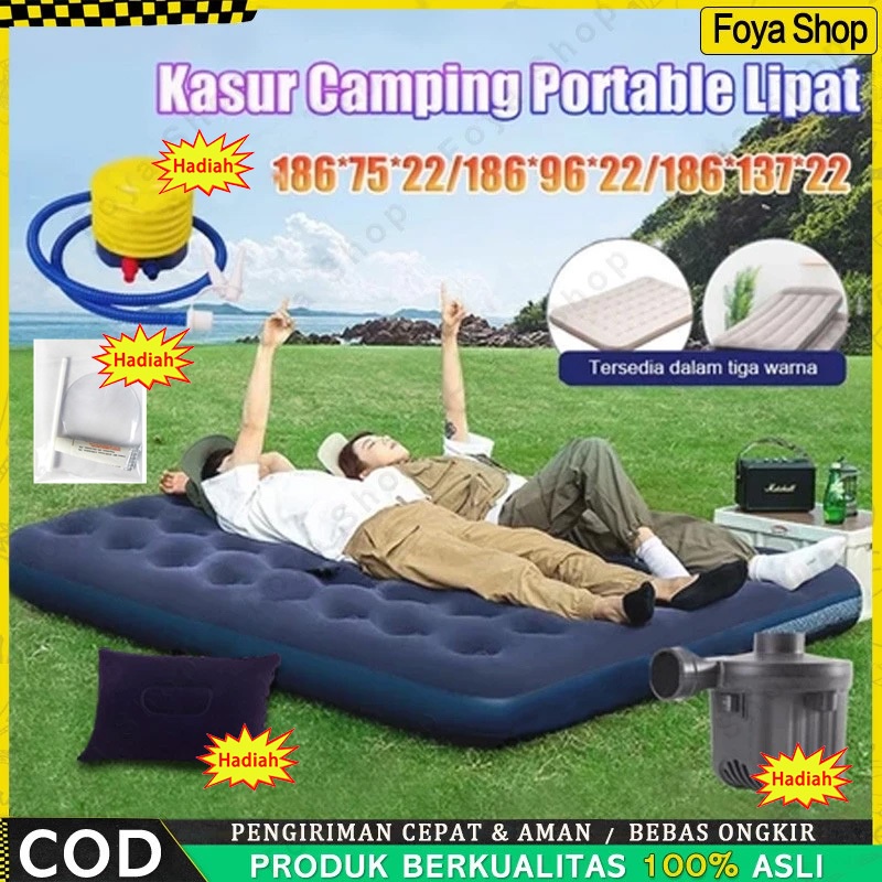 UM1 Kasur Angin Termasuk Bantal kasur angin kasur angin camping kasur angin otomatis viral kasur