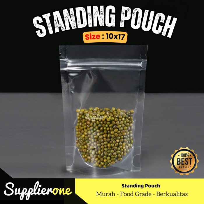 ada- Standing Pouch 10 x 17 Ziplock, Plastik Klip, Pouch klip