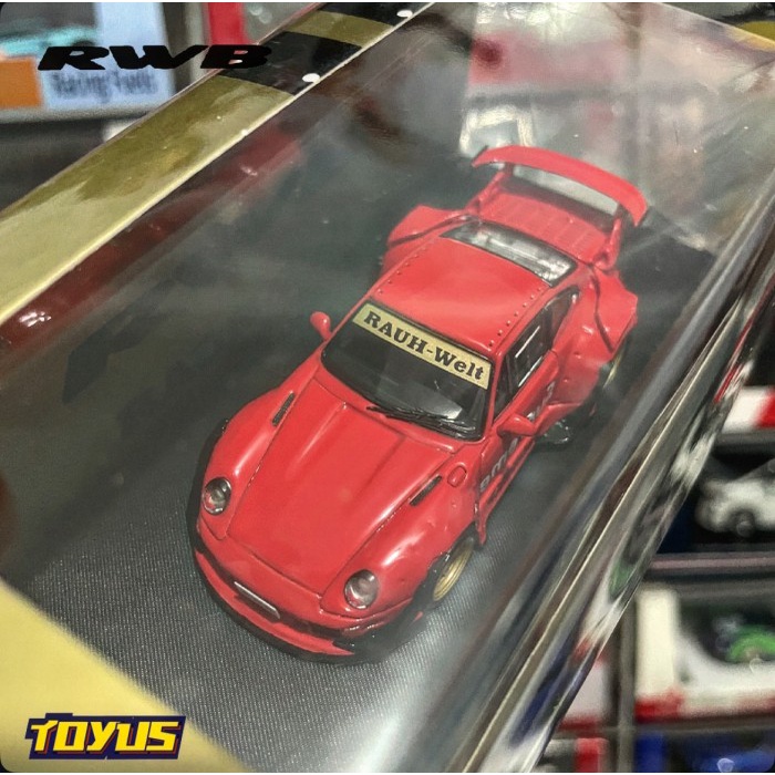 TERLARIS STAR MODEL - PORSCHE RWB 993 GT REAR WING SUPREME RED READY