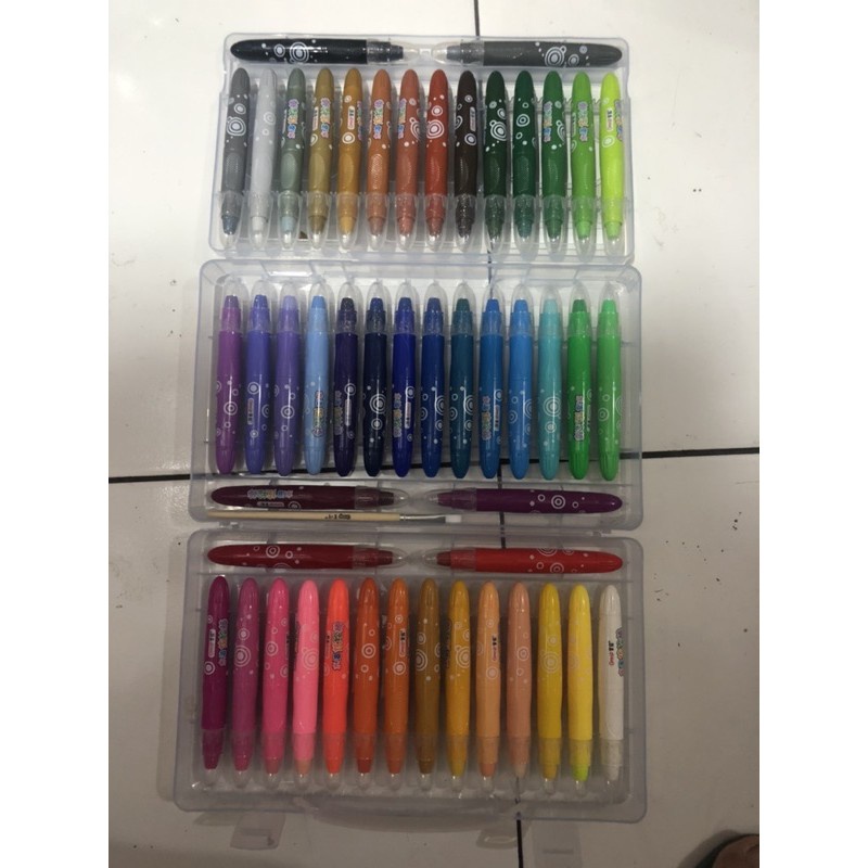 

IK! crayon grasp silky 48 warna jumbo