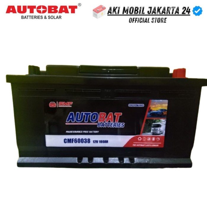 Aki Mobil Autobat Mf 60038 60044 Din 100 Aki Kering 12 V 100 Ah