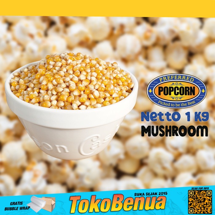 

Jagung popcorn Jumbo Mushroom 1 kg