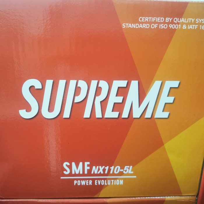 Accu Mobil 80D26L / Nx110-5L / Ns70L Supreme Mf - Bergaransi