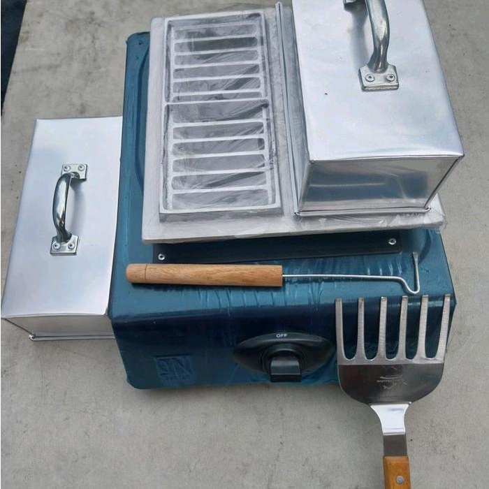 silahkan- kompor cetakan pancong lumer sekat garpu dan tutup