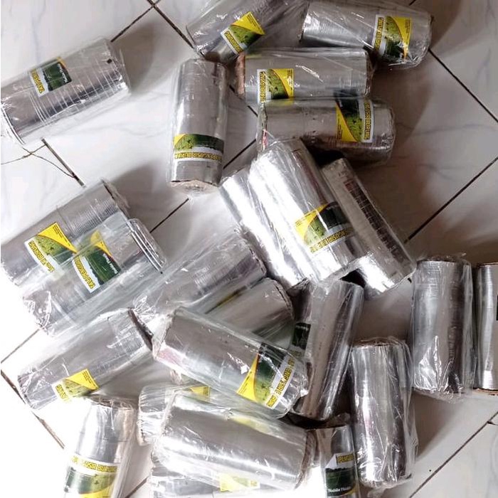 

New Tali Perak Silver 2 Sisi Pengusir Burung Pipit Disawah Paket Pergulung Berat 960 gr