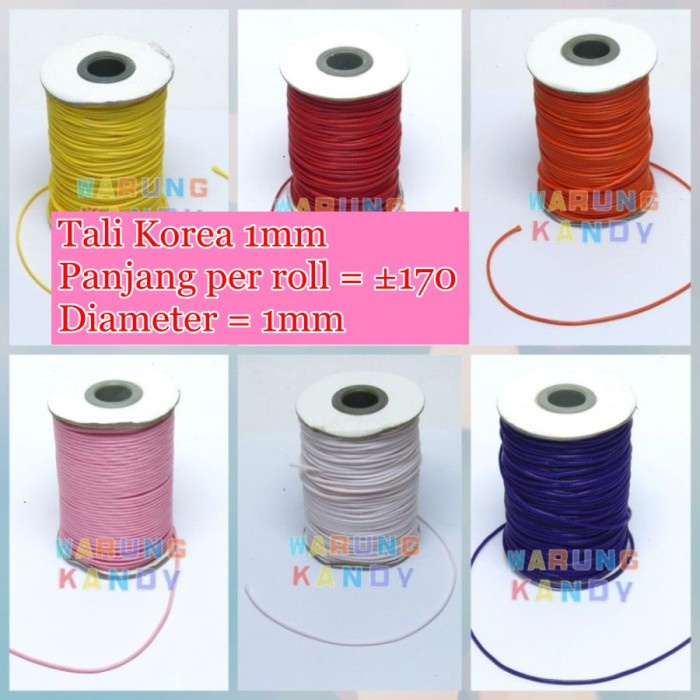 

New Tali Korea 1mm Warna Roll 170 Meter