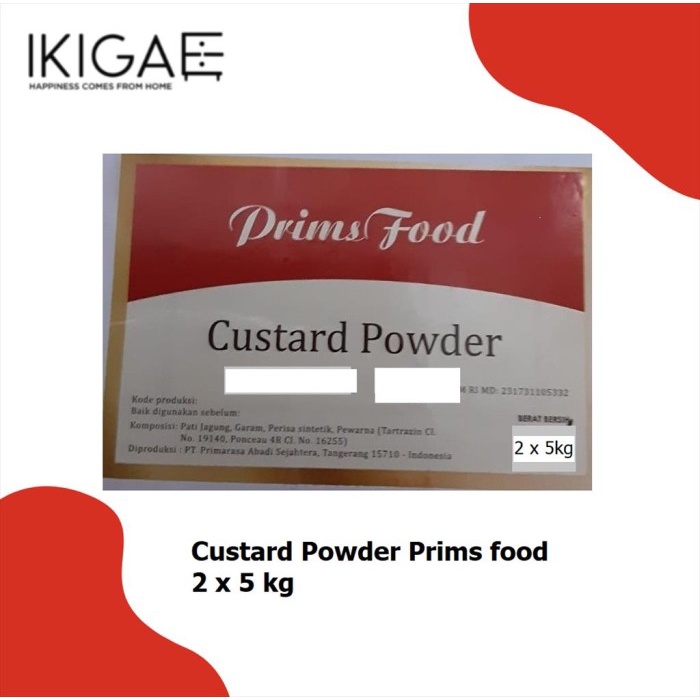 

TERLARIS! PRIMSFOOD TEPUNG CUSTARD POWDER 2 x 5 kg / 10 kg