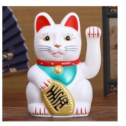 Maneki Neko Sempoa Kucing Keberuntungan 16cm