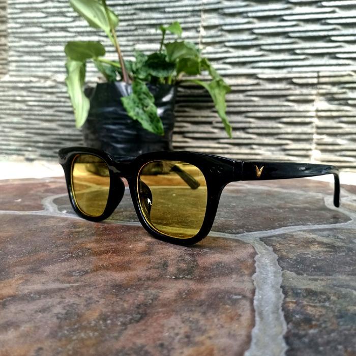Stailo - KACAMATA VINCENT LOGO V YELLOW hitam