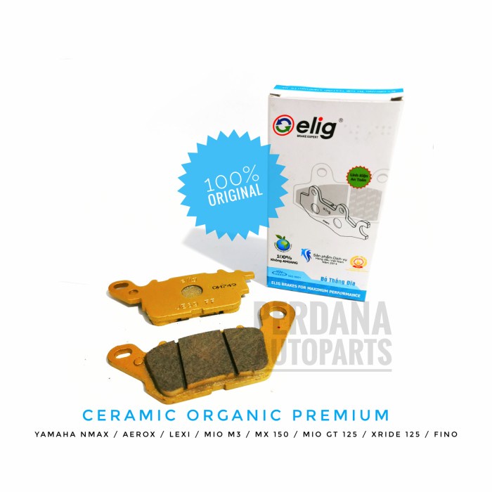 PAKET KAMPAS REM NMAX / NEW NMAX 2020 DEPAN BELAKANG JAMIN ASLI ELIG