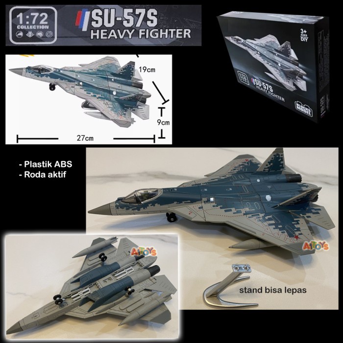 TERBARU Mainan pesawat tempur TNI AU mainan pesawat Sukhoi pesawat F14 miniatur pesawat F/A 18 horne