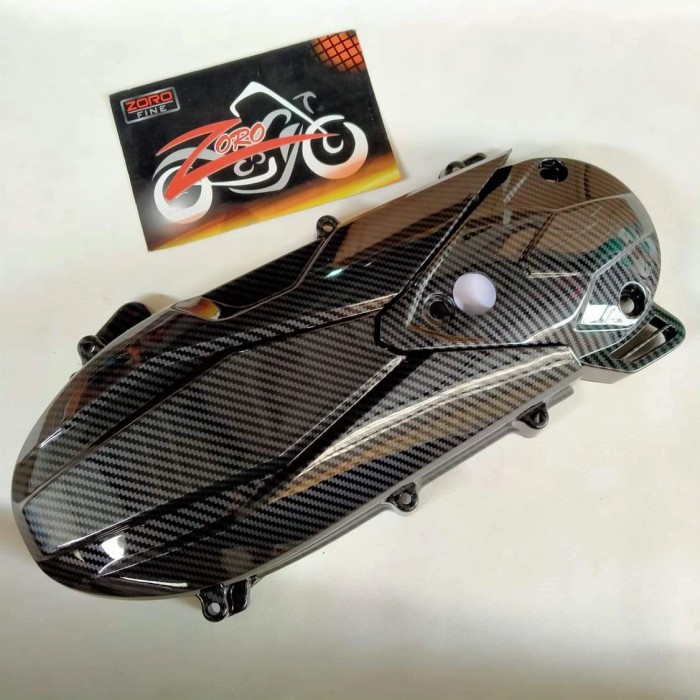 Gadgetglow_ Cover Tutup Carbon Cvt+Keong Vario 125 Vario 150 Old 2016-2017 Zoro