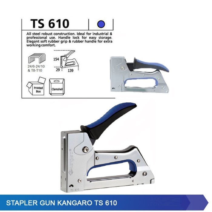 

STAPLER TEMBAK GUN TACKER / GUNTACKER KANGARO TS 610