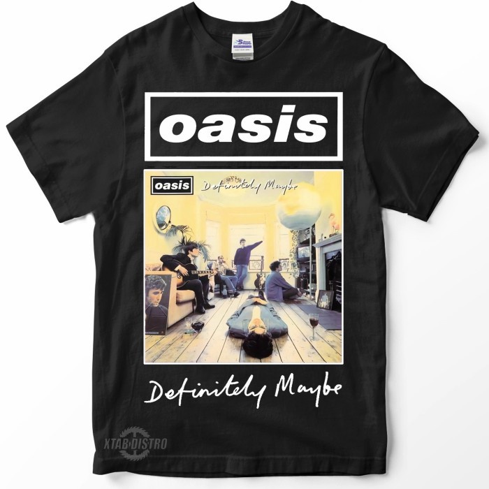 Gentz -kaos band OASIS DEFINITELY MAYBE / Premium Tshirt oasis vintage