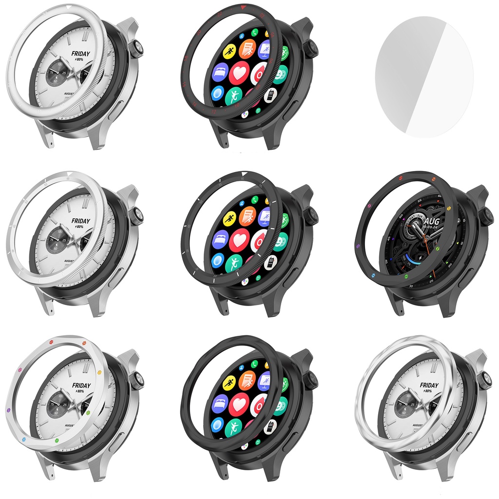 Watch Replacement Bezel Case For Xiaomi Watch S4 Metal Bezel For Mi Watch S3 Protective Accessories