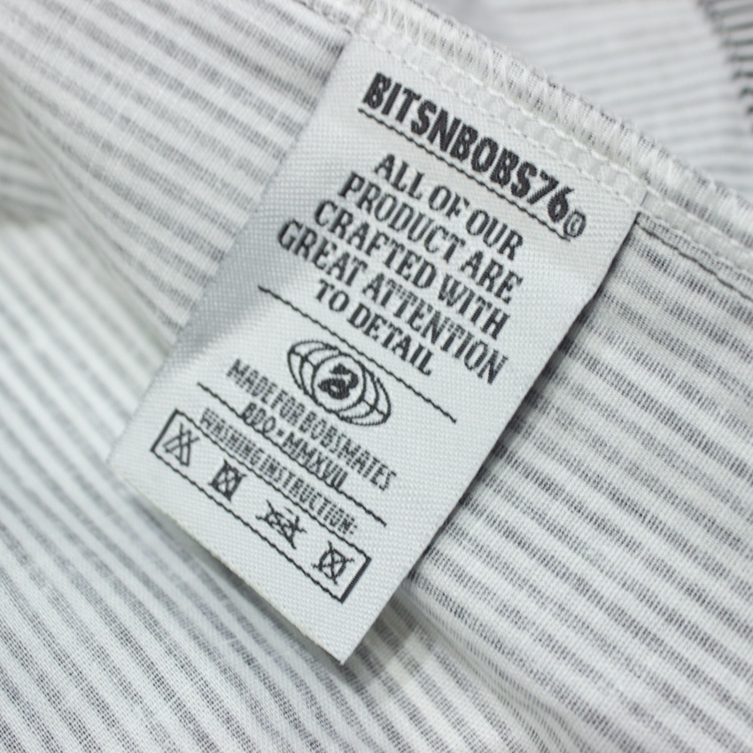 Bitsnbobs76 WorkShirt Boxy Stripe Freya Kemeja Stripe