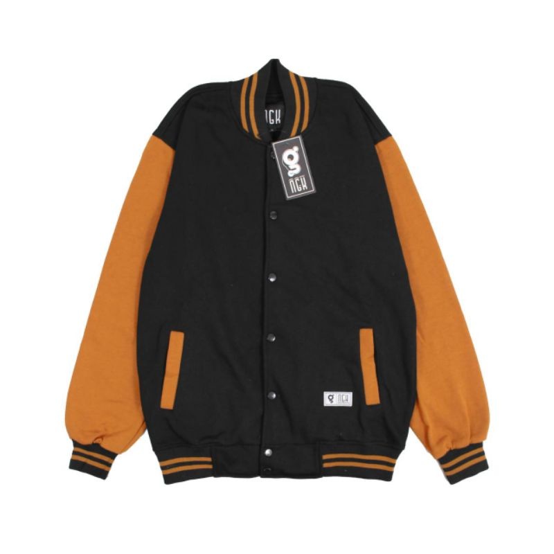 Jaket Varsity Polos Pria Wanita Jacket Baseball Distro Original
