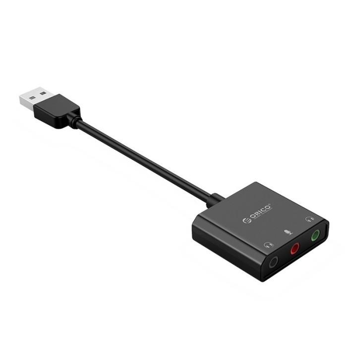 Ready Orico SKT3 External USB Sound Card Jack 3.5mm Converter to USB2.0