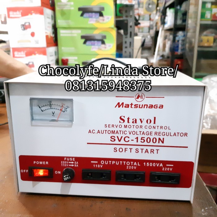 Ready STABILIZER MATSUNAGA 1500 WATT / STAVOL MATSUNAGA 1500 WATT